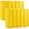 2 Pcs 48 Large Grids Clear Plastic Organizer Box with Removable Dividers Adjustable Compartment Container Storage Box Case for Small Parts Art Crafts Jewelry Bead Tackle Storage(Yellow)